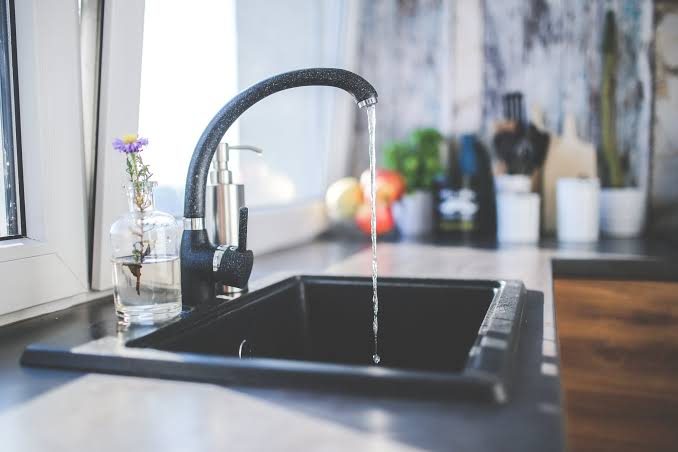 Clean filtered water at the kitchen tap